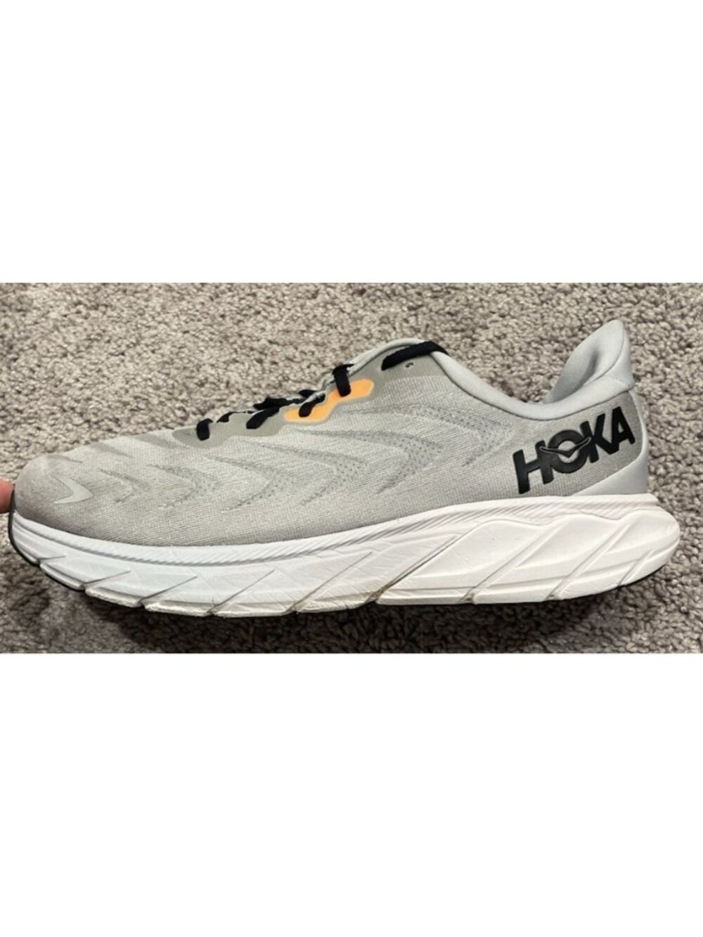 Hoka Arahi 6 Running Shoes Men's Size 12.5 D Gray Comfort Gym Sneakers
